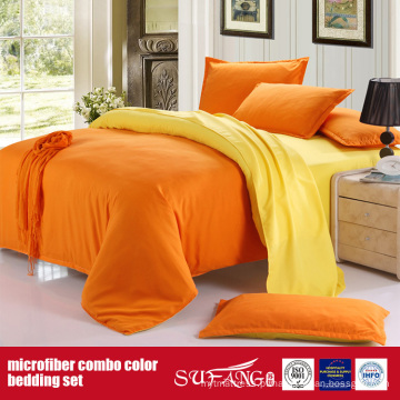 Cobertura combinada confortável da edredão de Microfiber da cor 90GSM contínua